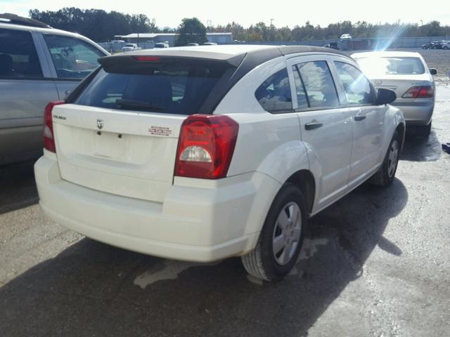 1B3HB28B28D558789 - 2008 DODGE CALIBER WHITE photo 4