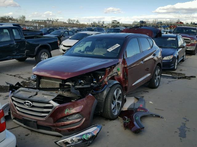 KM8J3CA21HU408942 - 2017 HYUNDAI TUCSON LIM RED photo 2