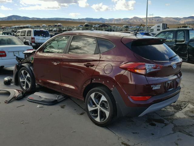 KM8J3CA21HU408942 - 2017 HYUNDAI TUCSON LIM RED photo 3