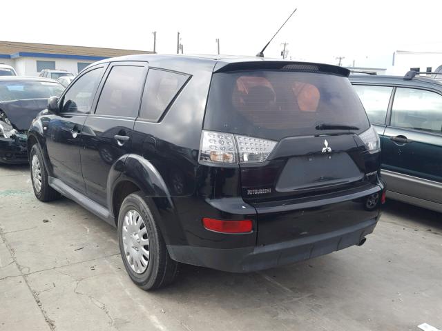 JA4LS21WX9Z013279 - 2009 MITSUBISHI OUTLANDER BLACK photo 3