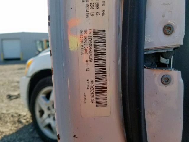 1B3HB48B58D545370 - 2008 DODGE CALIBER SX WHITE photo 10