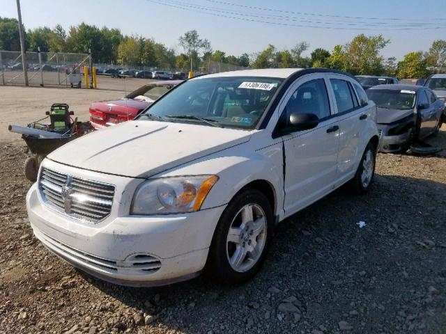 1B3HB48B58D545370 - 2008 DODGE CALIBER SX WHITE photo 2