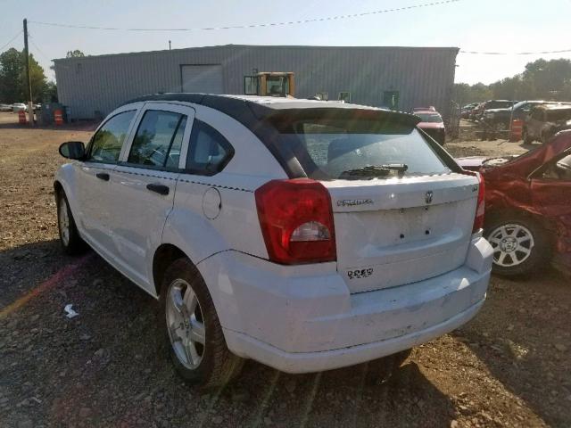 1B3HB48B58D545370 - 2008 DODGE CALIBER SX WHITE photo 3