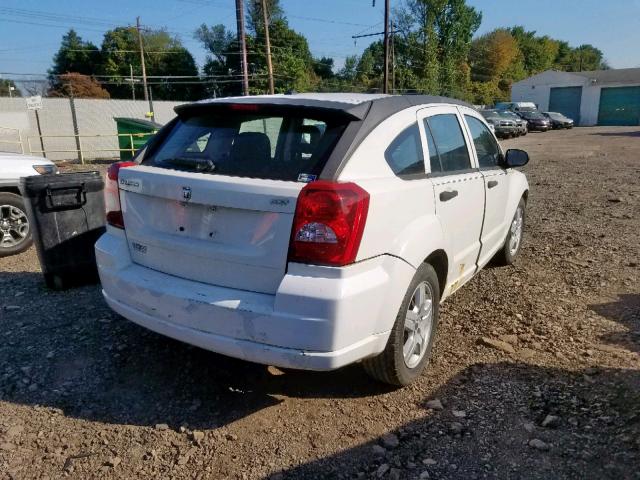 1B3HB48B58D545370 - 2008 DODGE CALIBER SX WHITE photo 4