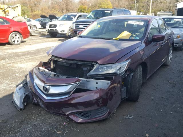 19UDE2F78GA000384 - 2016 ACURA ILX PREMIU BURGUNDY photo 2