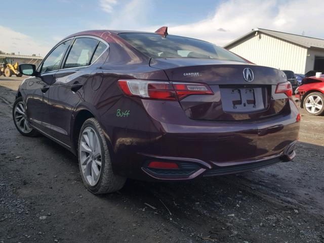 19UDE2F78GA000384 - 2016 ACURA ILX PREMIU BURGUNDY photo 3