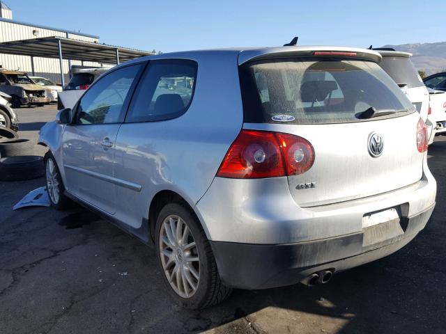 WVWFV71K17W115525 - 2007 VOLKSWAGEN NEW GTI FA SILVER photo 3