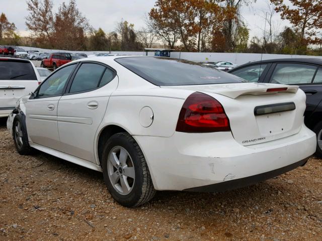 2G2WP582861235465 - 2006 PONTIAC GRAND PRIX WHITE photo 3