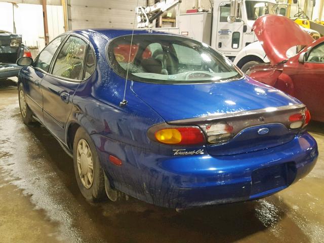 1FALP52UBVG284911 - 1997 FORD TAURUS GL BLUE photo 3