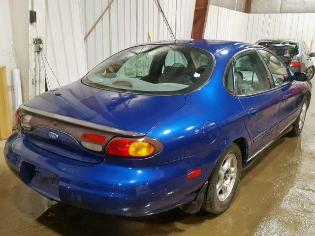 1FALP52UBVG284911 - 1997 FORD TAURUS GL BLUE photo 4