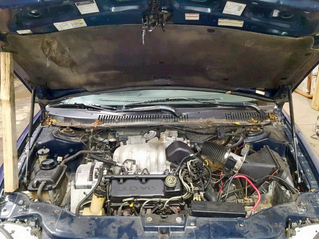 1FALP52UBVG284911 - 1997 FORD TAURUS GL BLUE photo 7