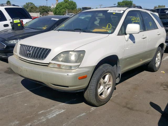 JT6HF10U1Y0127742 - 2000 LEXUS RX 300 CREAM photo 2