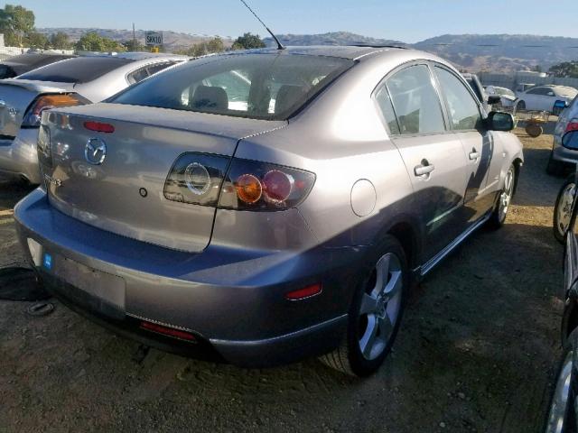 JM1BK323651232003 - 2005 MAZDA 3 S GRAY photo 4