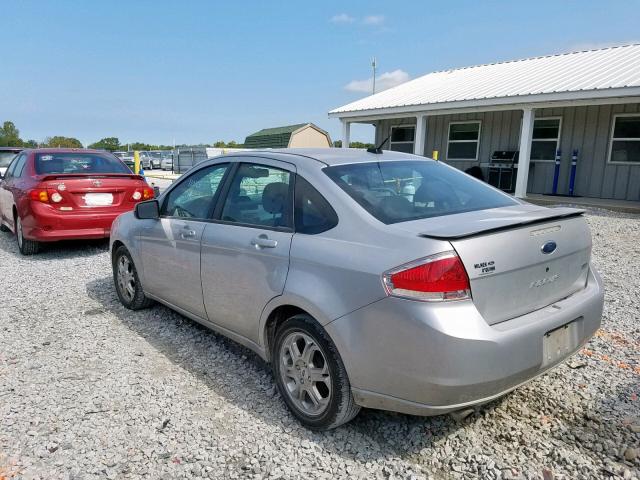 1FAHP36N79W207407 - 2009 FORD FOCUS SES SILVER photo 3