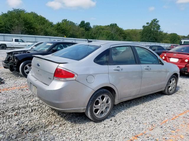 1FAHP36N79W207407 - 2009 FORD FOCUS SES SILVER photo 4