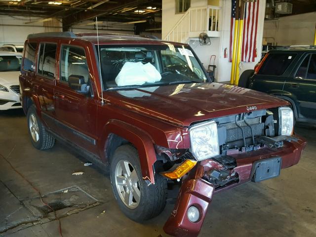 1J8HG48K88C110292 - 2008 JEEP COMMANDER MAROON photo 1