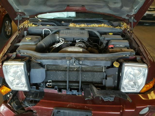 1J8HG48K88C110292 - 2008 JEEP COMMANDER MAROON photo 7