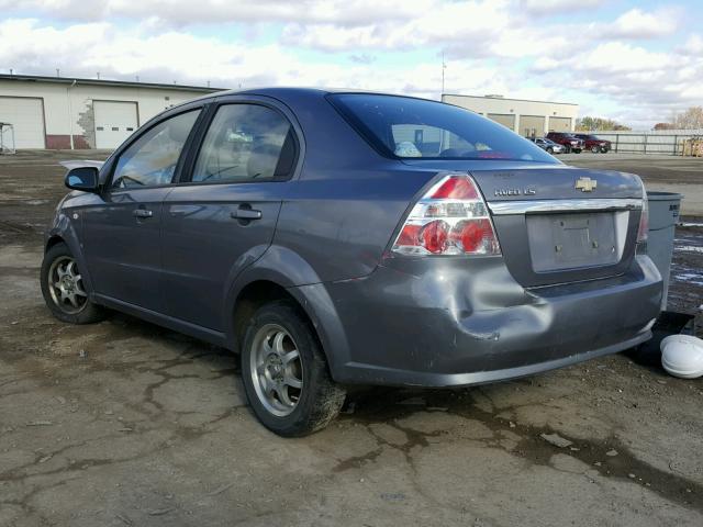 KL1TD56678B098946 - 2008 CHEVROLET AVEO BASE 灰色 照片 3