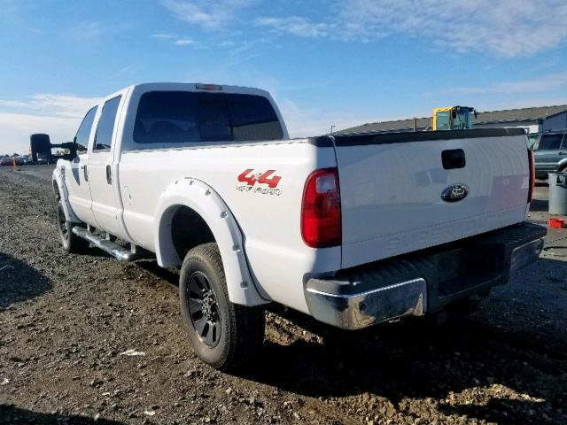 1FTWW31R88EA60646 - 2008 FORD F350 SRW S WHITE photo 3