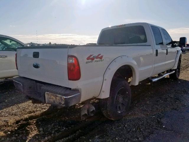 1FTWW31R88EA60646 - 2008 FORD F350 SRW S WHITE photo 4