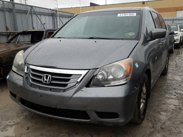 5FNRL38629B503584 - 2009 HONDA ODYSSEY EX GRAY photo 2