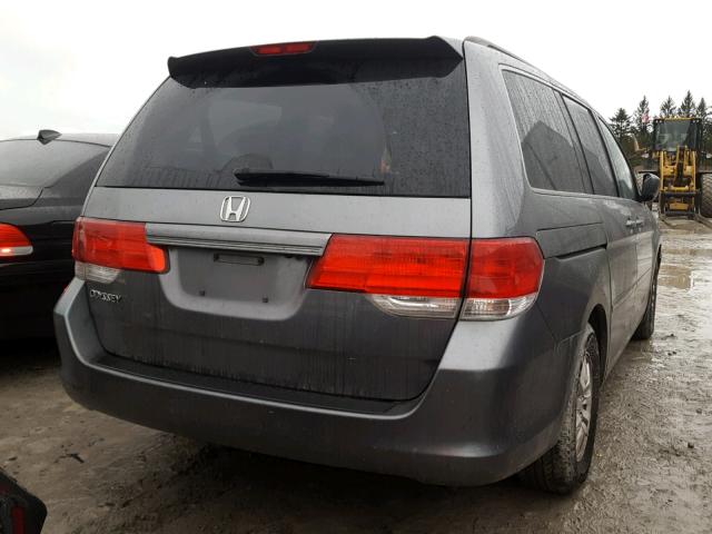 5FNRL38629B503584 - 2009 HONDA ODYSSEY EX GRAY photo 4