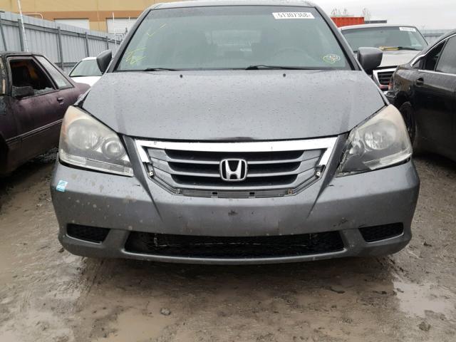 5FNRL38629B503584 - 2009 HONDA ODYSSEY EX GRAY photo 9