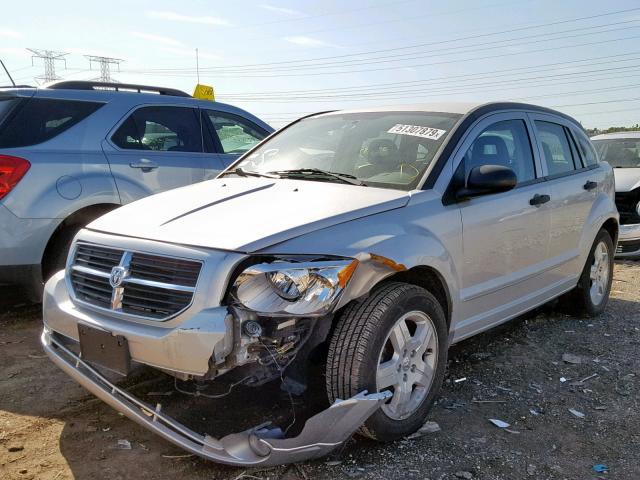 1B3HB48B28D751892 - 2008 DODGE CALIBER SX SILVER photo 2