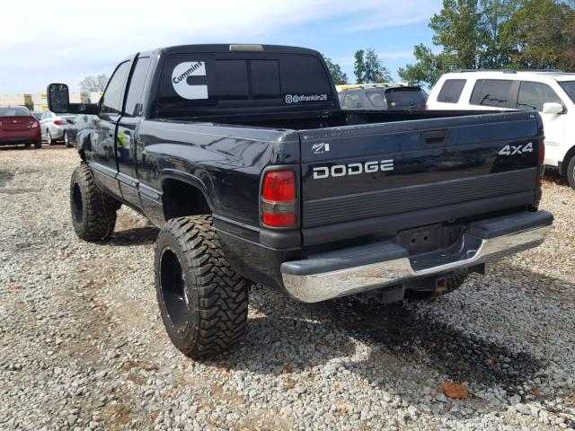 1B7KF23D4WJ139598 - 1998 DODGE RAM 2500 BLACK photo 3