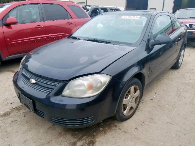 1G1AL18F087248058 - 2008 CHEVROLET COBALT LT BLACK photo 2