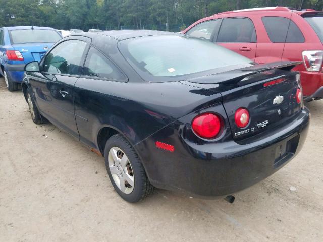 1G1AL18F087248058 - 2008 CHEVROLET COBALT LT BLACK photo 3