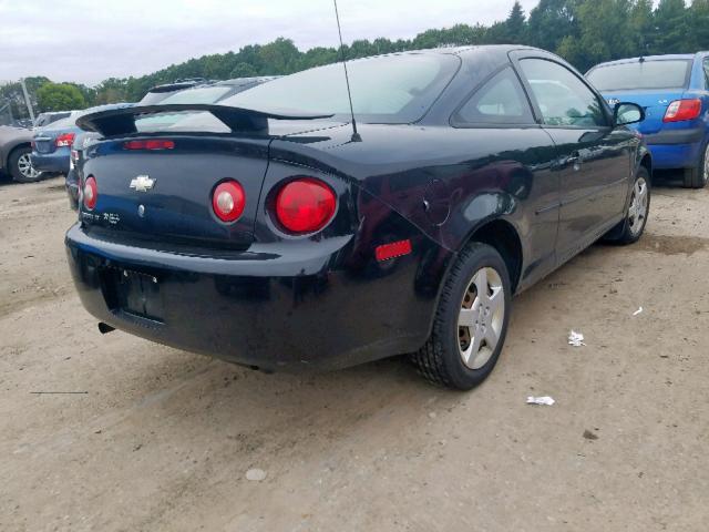 1G1AL18F087248058 - 2008 CHEVROLET COBALT LT BLACK photo 4