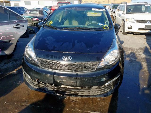 KNADM4A37H6050065 - 2017 KIA RIO LX BLACK photo 9