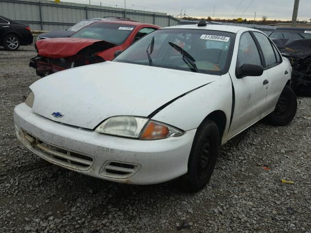 1G1JC524917365156 - 2001 CHEVROLET CAVALIER B WHITE photo 2