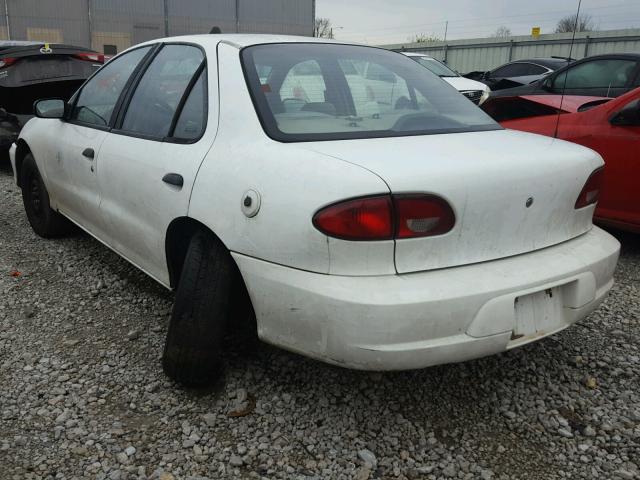 1G1JC524917365156 - 2001 CHEVROLET CAVALIER B WHITE photo 3