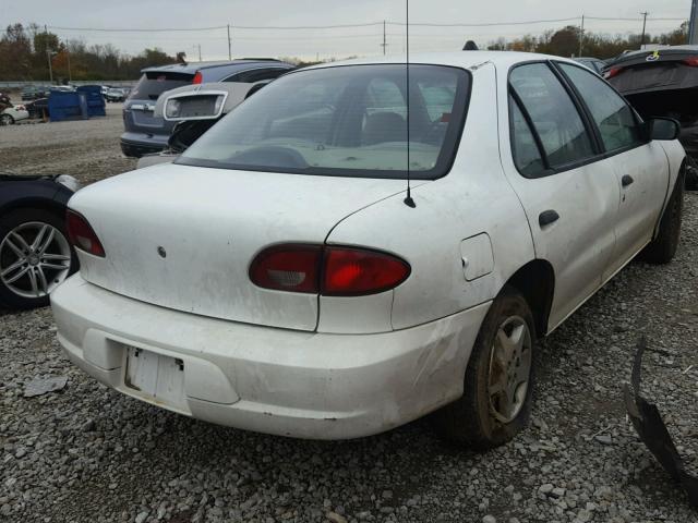 1G1JC524917365156 - 2001 CHEVROLET CAVALIER B WHITE photo 4