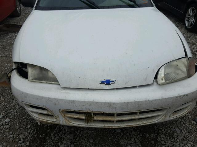 1G1JC524917365156 - 2001 CHEVROLET CAVALIER B WHITE photo 7