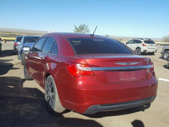 1C3CCBBB1DN513351 - 2013 CHRYSLER 200 TOURIN RED photo 3