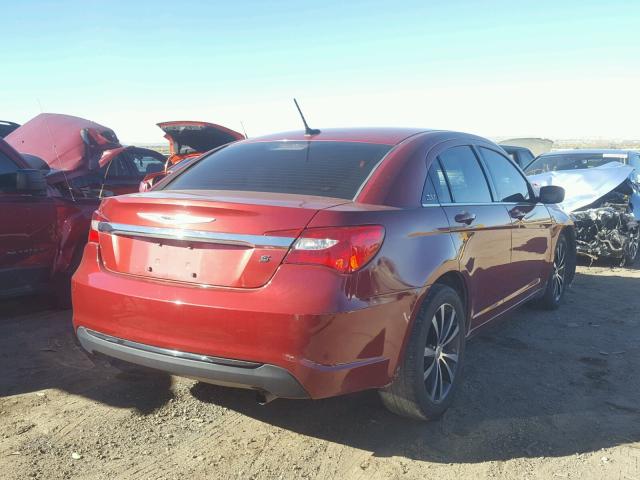 1C3CCBBB1DN513351 - 2013 CHRYSLER 200 TOURIN RED photo 4