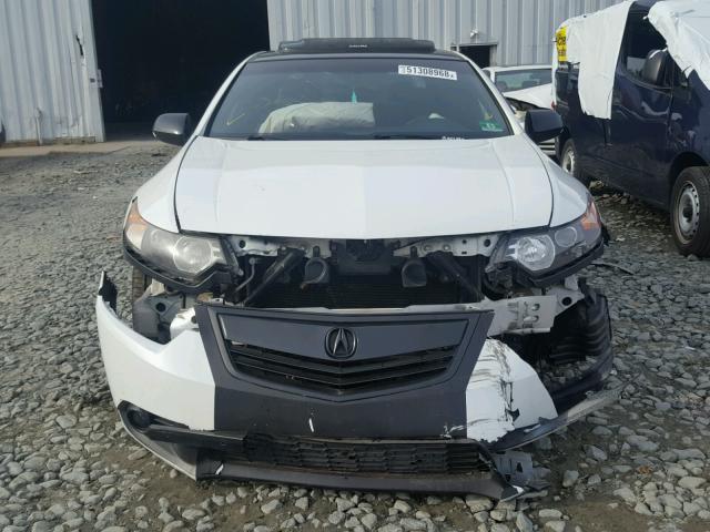 JH4CU2F89CC002759 - 2012 ACURA TSX SE WHITE photo 9