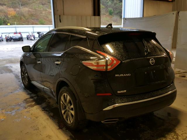 5N1AZ2MH8GN149335 - 2016 NISSAN MURANO BLACK photo 3