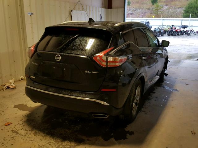 5N1AZ2MH8GN149335 - 2016 NISSAN MURANO BLACK photo 4