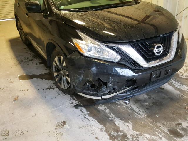 5N1AZ2MH8GN149335 - 2016 NISSAN MURANO BLACK photo 9