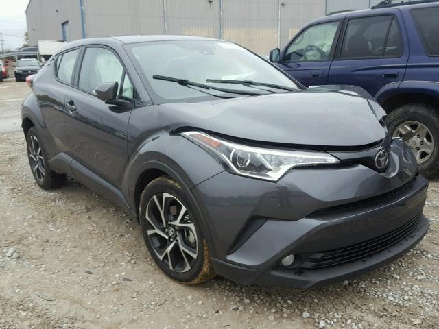 NMTKHMBX5JR038601 - 2018 TOYOTA C-HR XLE GRAY photo 1