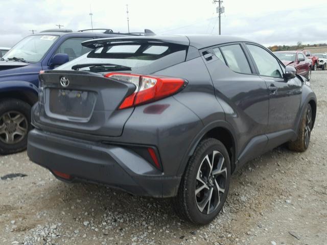 NMTKHMBX5JR038601 - 2018 TOYOTA C-HR XLE GRAY photo 4