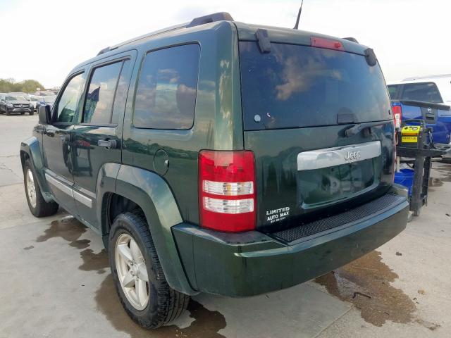 1J4PP5GK4BW545417 - 2011 JEEP LIBERTY LI GREEN photo 3