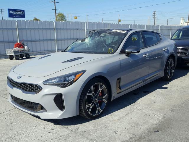 KNAE45LC8J6040951 - 2018 KIA STINGER GT GRAY photo 2