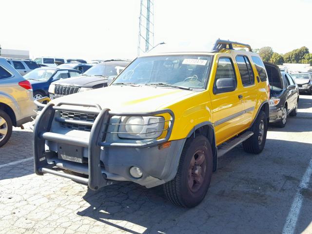 5N1ED28TX2C538352 - 2002 NISSAN XTERRA XE YELLOW photo 2