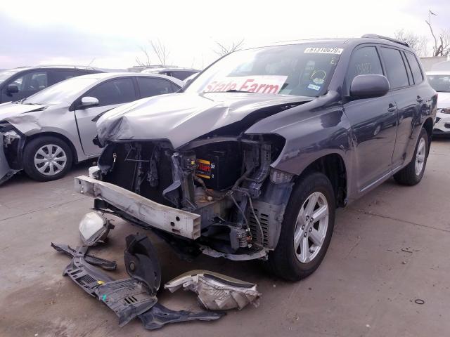 5TDKK3EH0AS014322 - 2010 TOYOTA HIGHLANDER GRAY photo 2