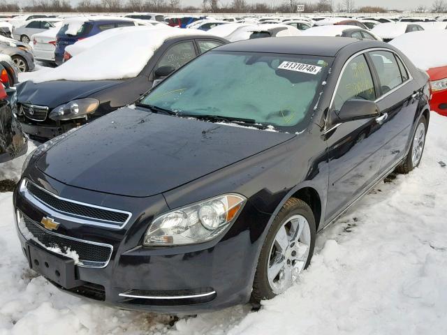 1G1ZD5EUXCF372699 - 2012 CHEVROLET MALIBU 2LT BLACK photo 2